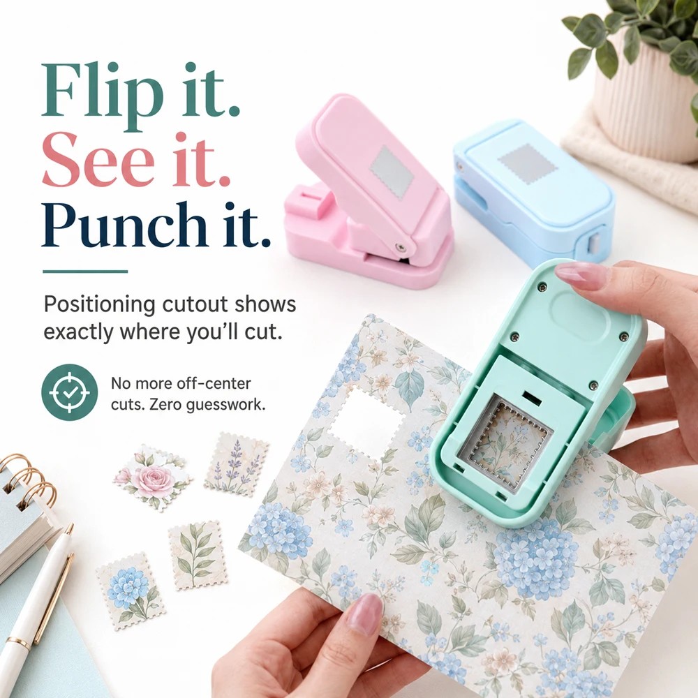 Postage Stamp Edge Paper Punch - Scrapbooking ulasan dan harga