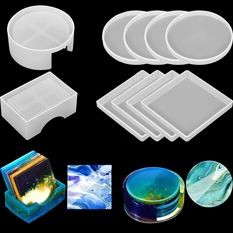 5Pcs/Set DlY Epoxy Resin Cup C - Silicone Epoxy Resin Molds Set ulasan dan harga