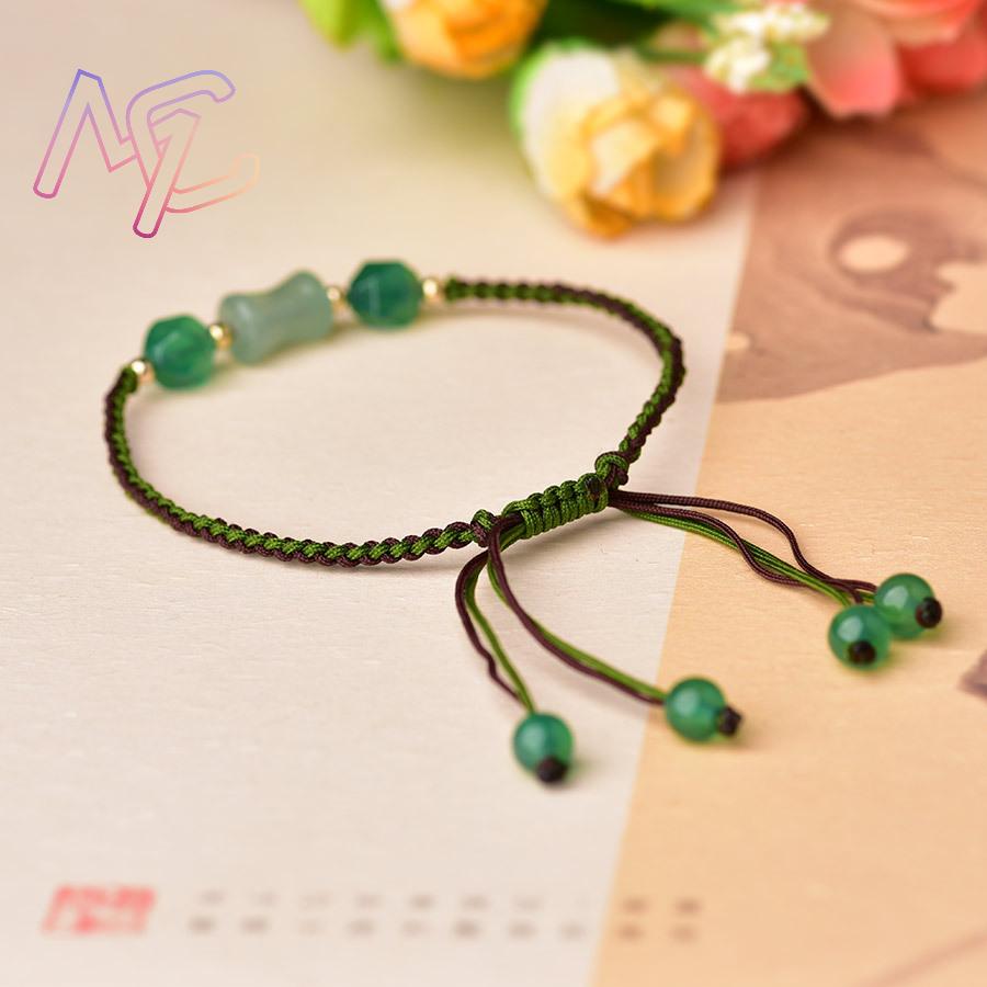 Green Natural Jade Beads Brace - Beading ulasan dan harga