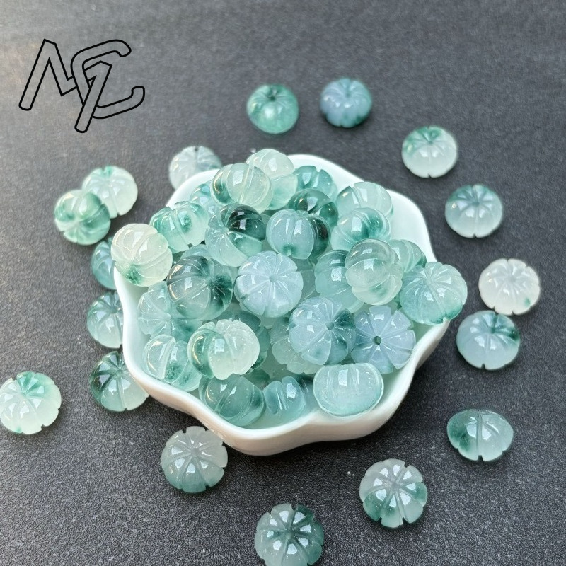 10pcs A Green Jade Pumpkin Bea - Beading ulasan dan harga