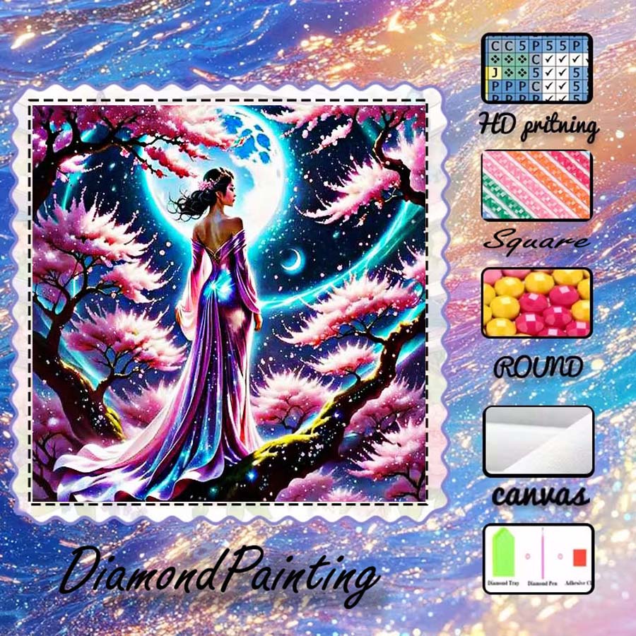1 piece 5D DIY flocking cloth, - 5D Diamond Painting Kit Full Drill ulasan dan harga