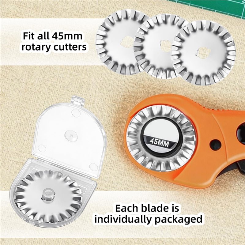 AAAF Replacement Blades For Fa - Rotary Cutter For Fabric 45Mm ulasan dan harga