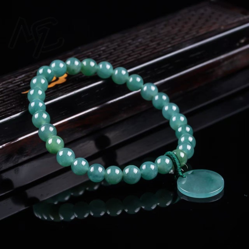Natural Jadeite Blue Water Not - Beading ulasan dan harga