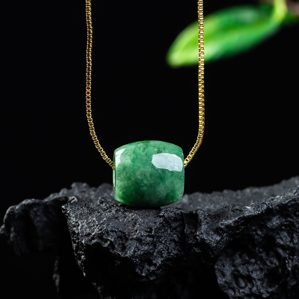 Natural Real Jade Bead Pendant - Beading ulasan dan harga