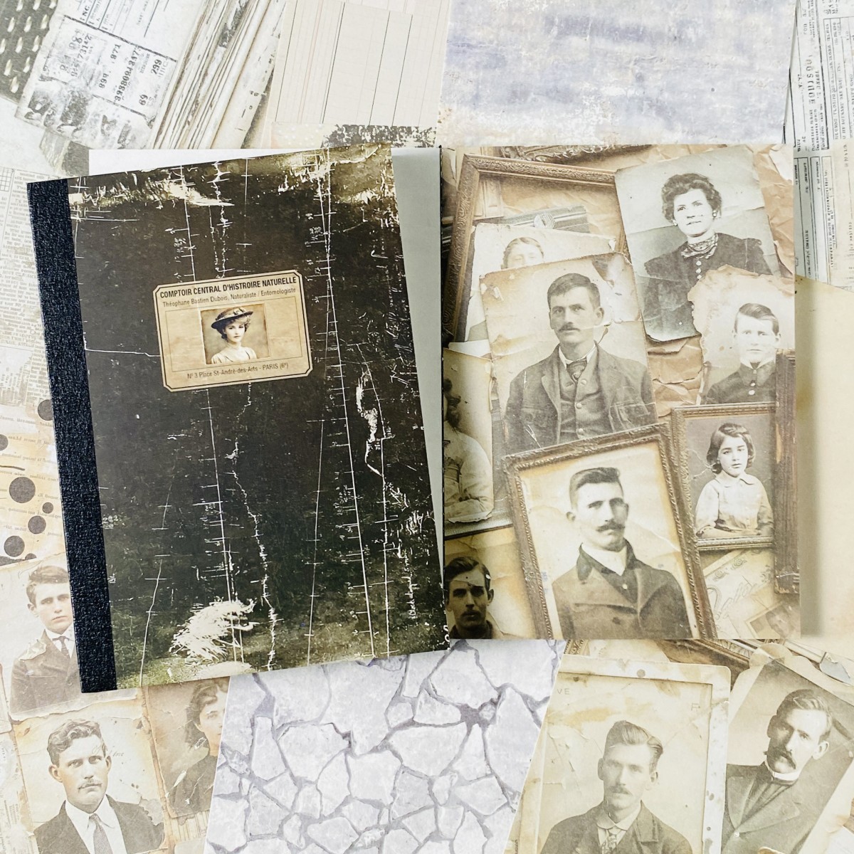 100sheets Vintage Scrapbook Pa - Vintage Junk Journal Scrapbooking Paper ulasan dan harga