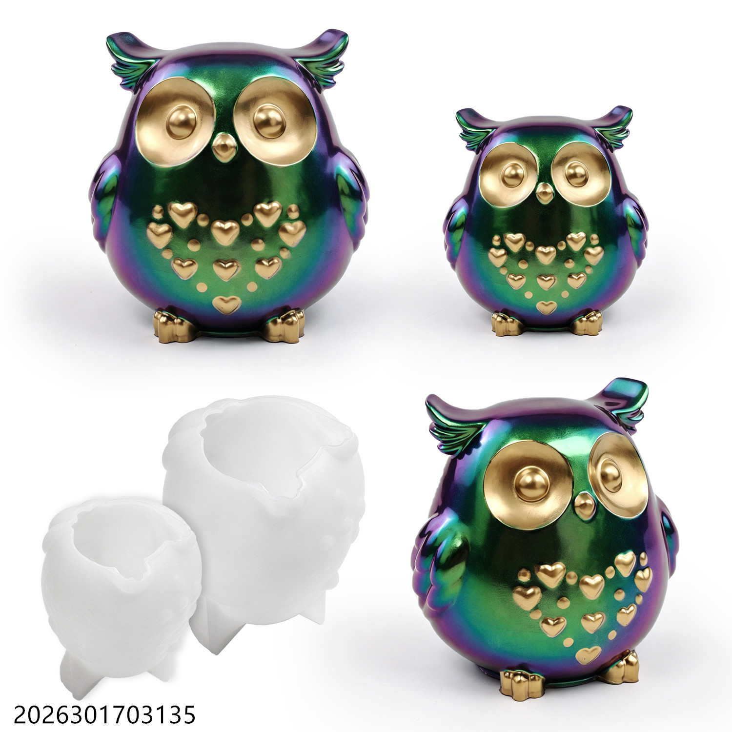 Owl Silicone Mold 3D Bird Shap - Silicone Epoxy Resin Molds Set ulasan dan harga