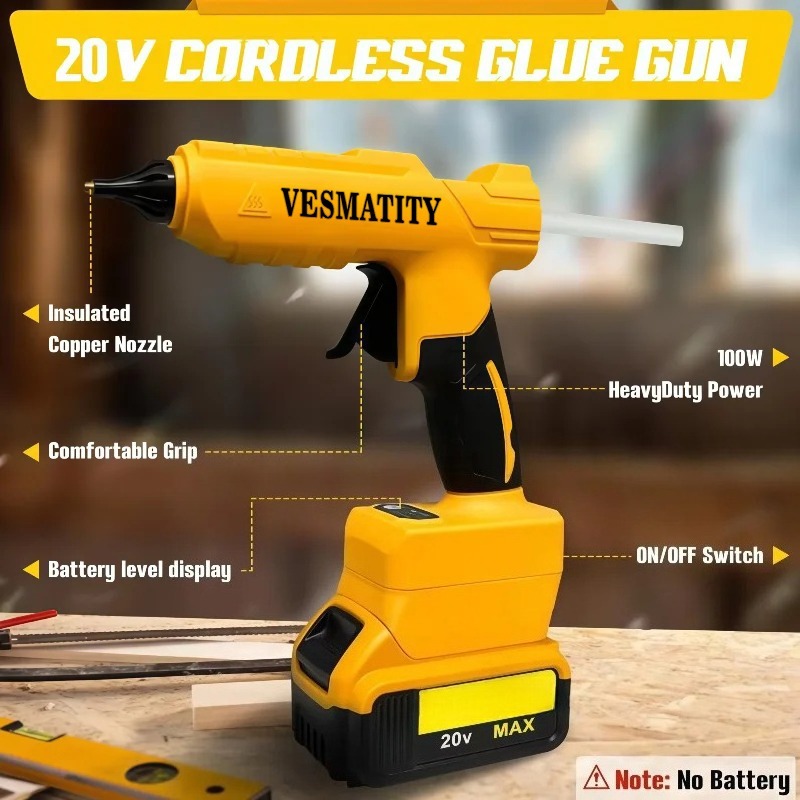 Cordless Electric Handheld Hot - Hot Melt Glue Gun Cordless ulasan dan harga